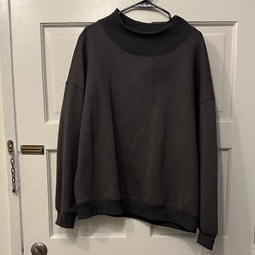 Gray Boatneck Sweatshirt